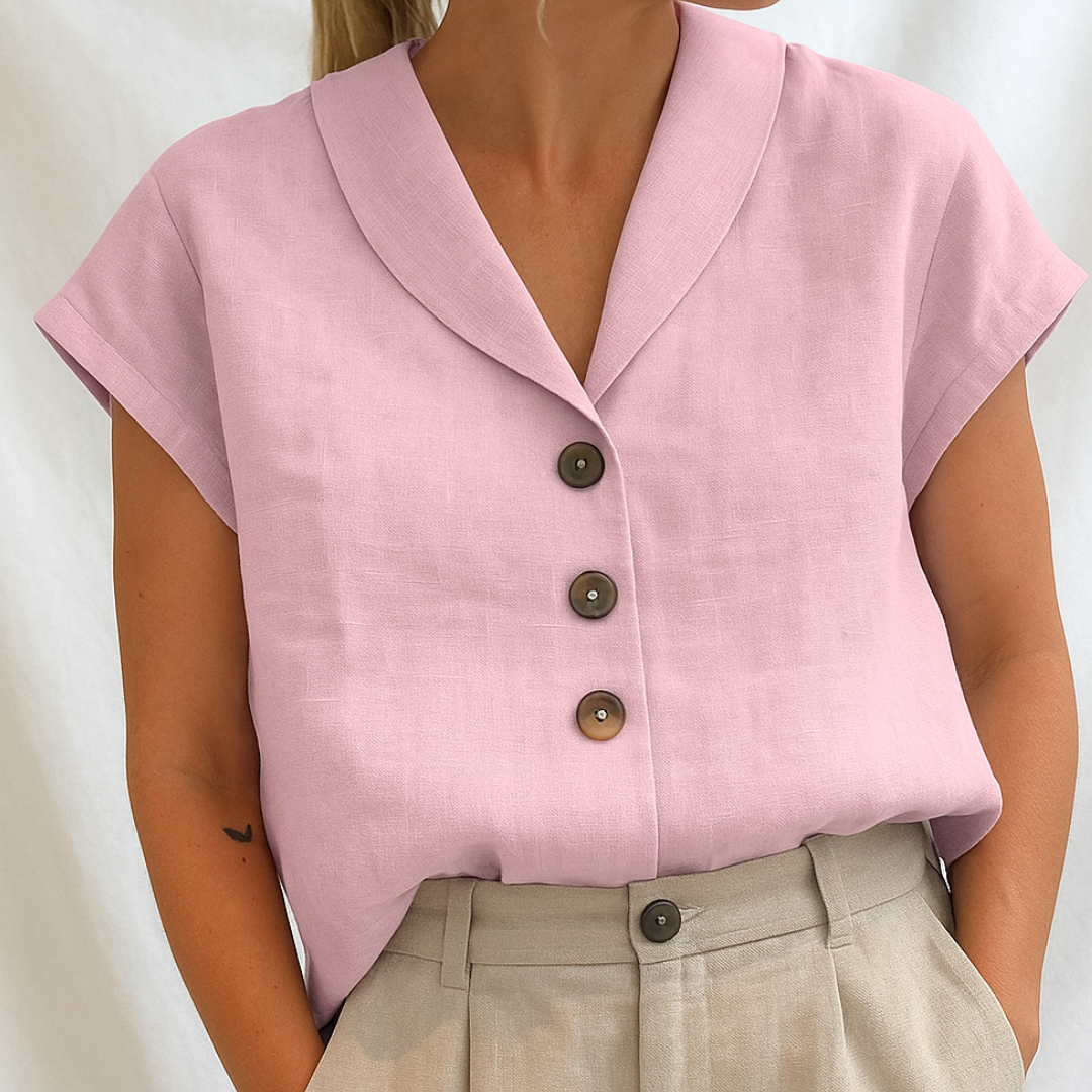Marie - Blouse unie élégante