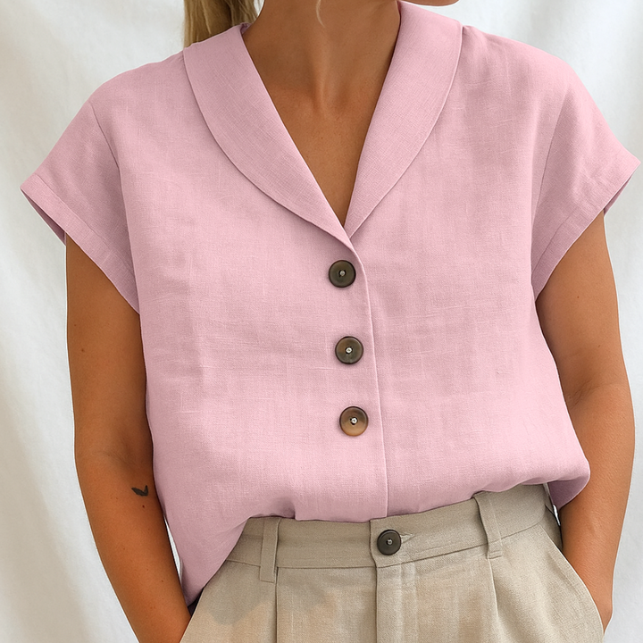 Marie - Blouse unie élégante