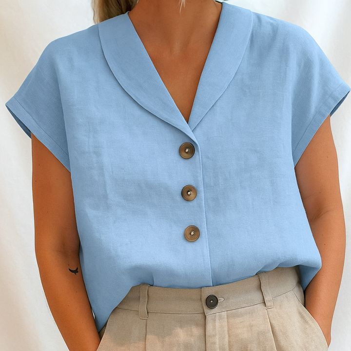 Marie - Blouse unie élégante