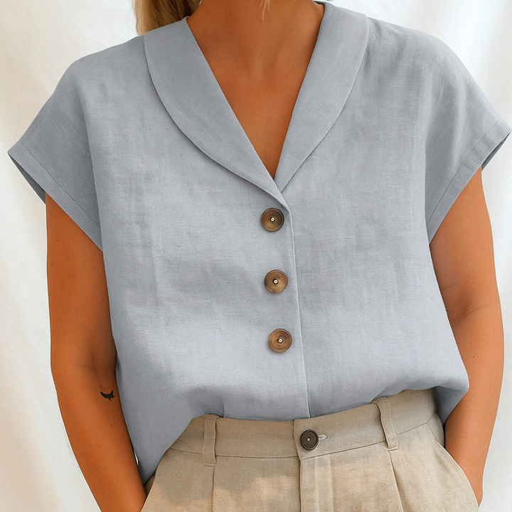 Marie - Blouse unie élégante