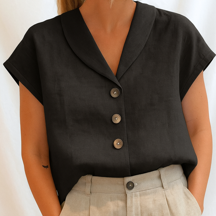 Marie - Blouse unie élégante