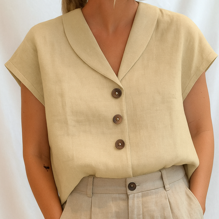 Marie - Blouse unie élégante