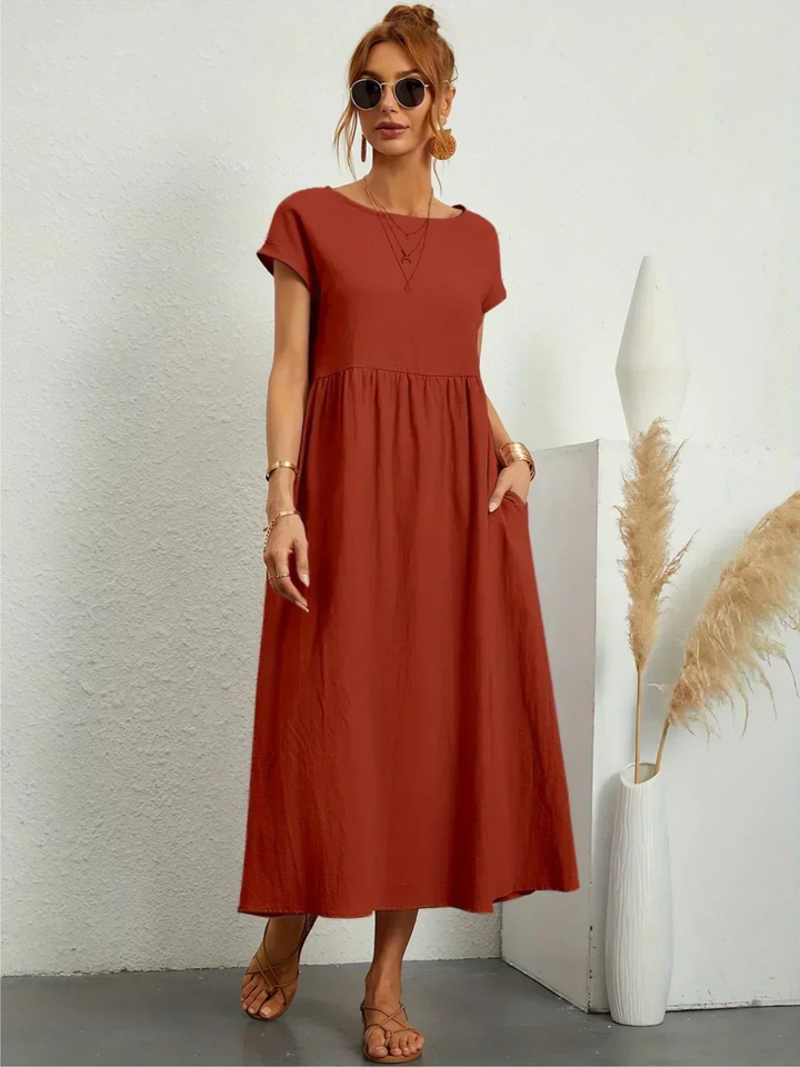 Marianne - Robe élégante à col rond