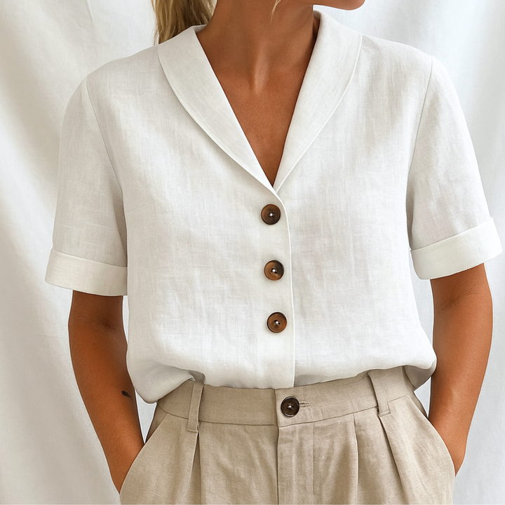 Marie - Blouse unie élégante