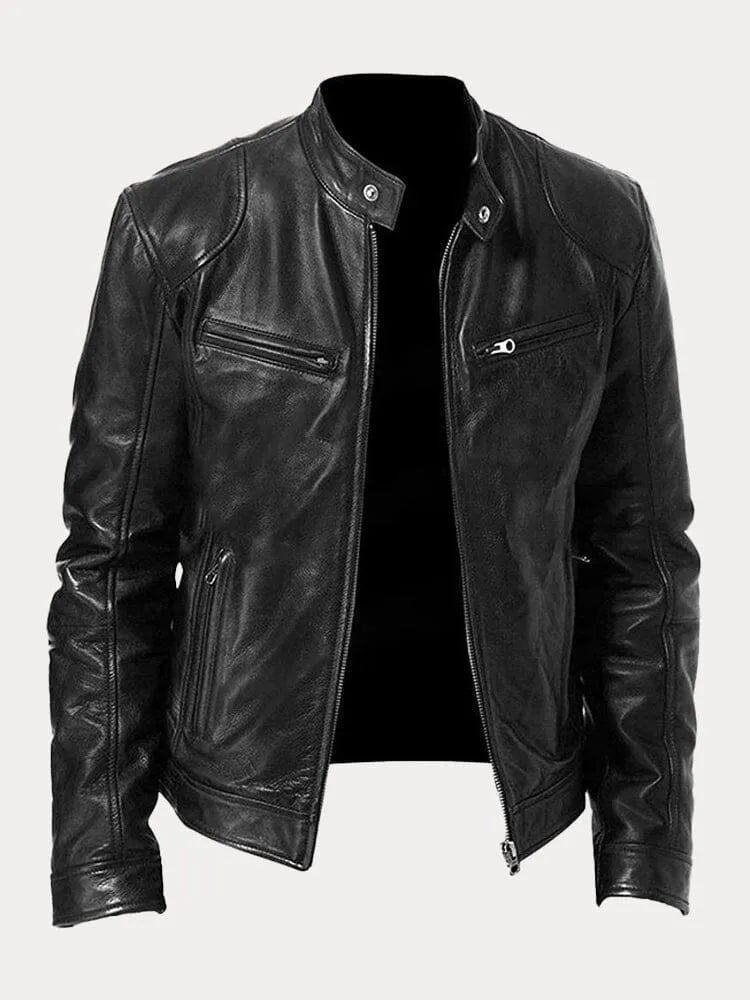 Louis - Veste en cuir décontractée : style et confort intemporels