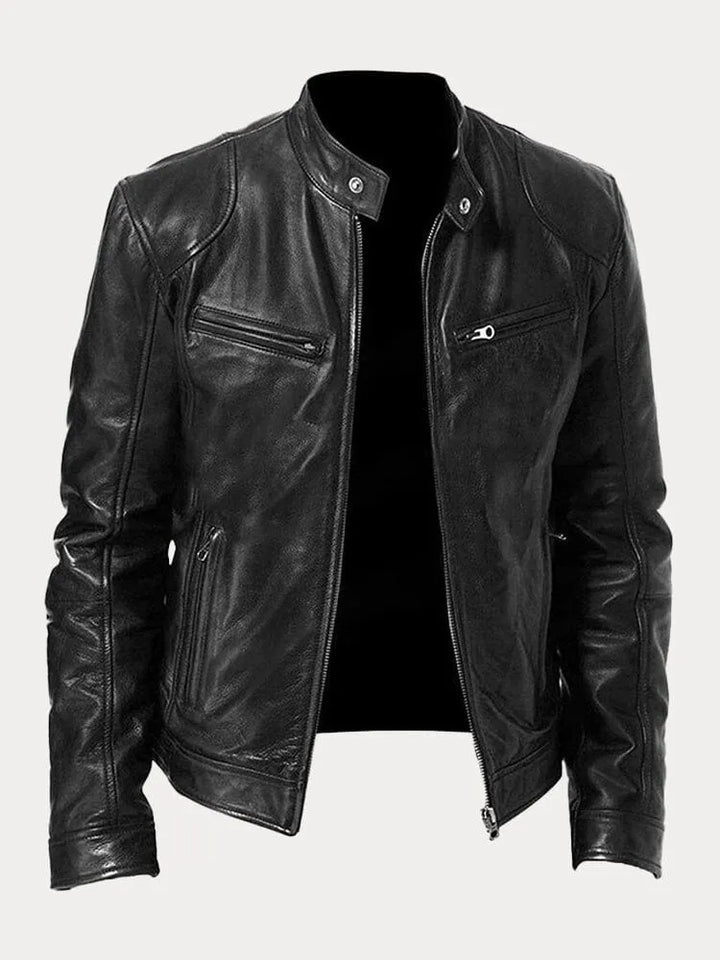 Louis - Veste en cuir décontractée : style et confort intemporels