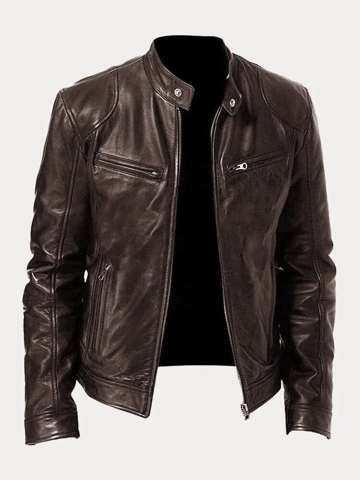 Louis - Veste en cuir décontractée : style et confort intemporels