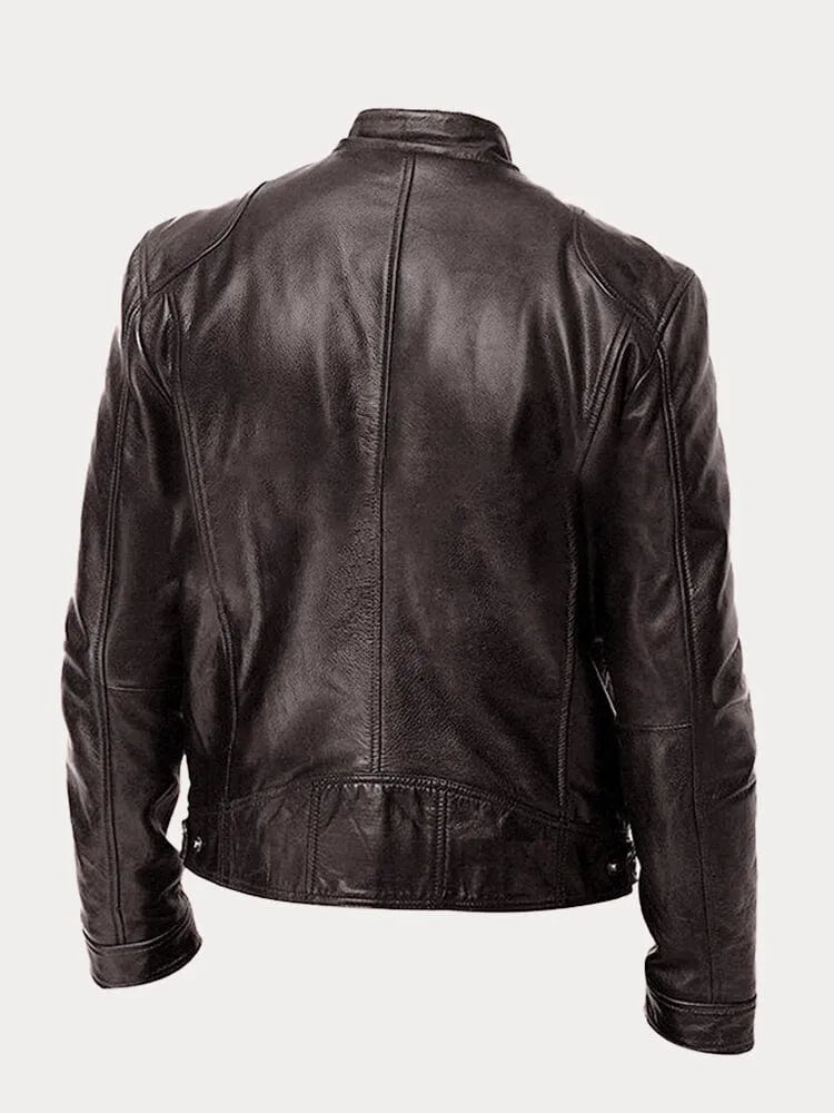 Louis - Veste en cuir décontractée : style et confort intemporels