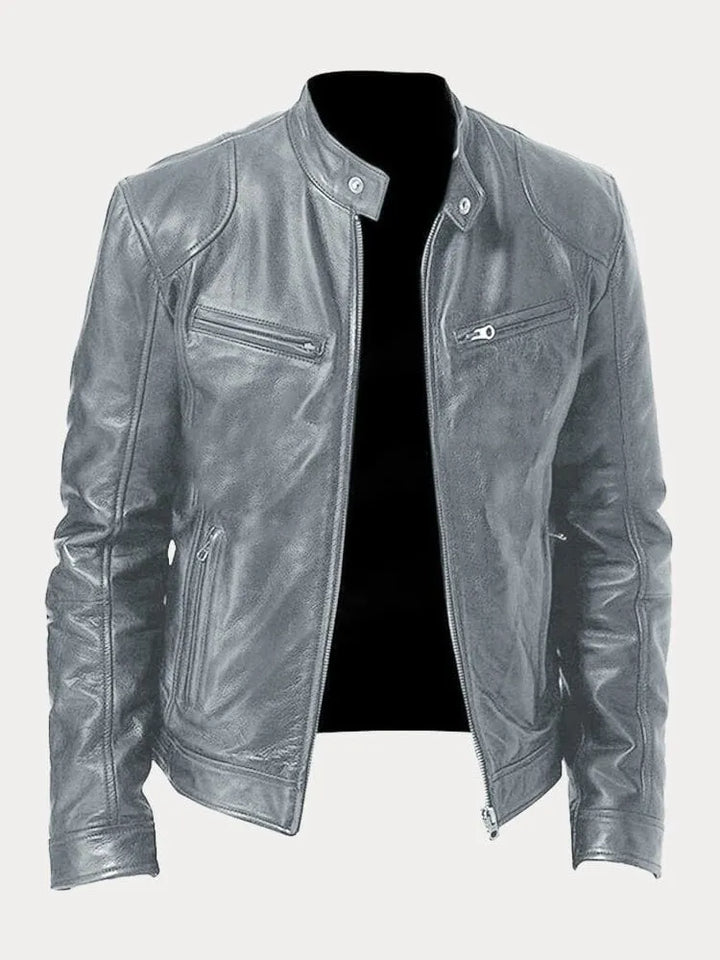 Louis - Veste en cuir décontractée : style et confort intemporels