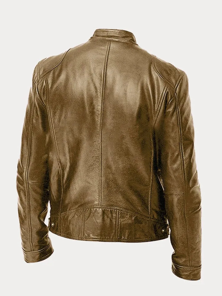 Louis - Veste en cuir décontractée : style et confort intemporels