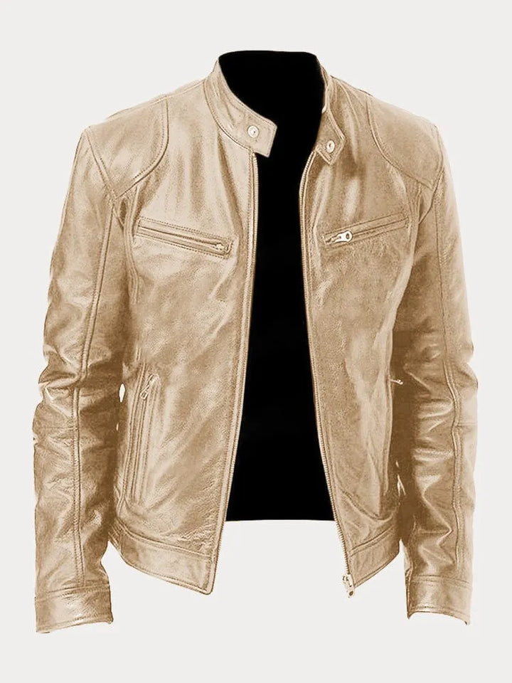 Louis - Veste en cuir décontractée : style et confort intemporels