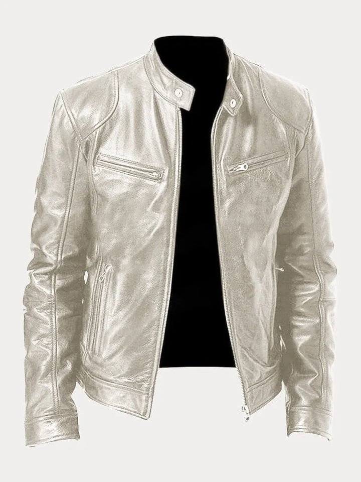 Louis - Veste en cuir décontractée : style et confort intemporels