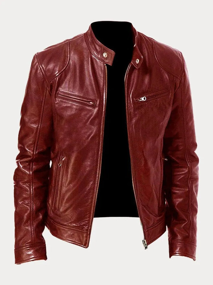 Louis - Veste en cuir décontractée : style et confort intemporels